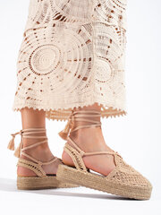 Espadrilė moterims Shelovet POL81845.2683, smėlio spalvos kaina ir informacija | Bateliai moterims  | pigu.lt