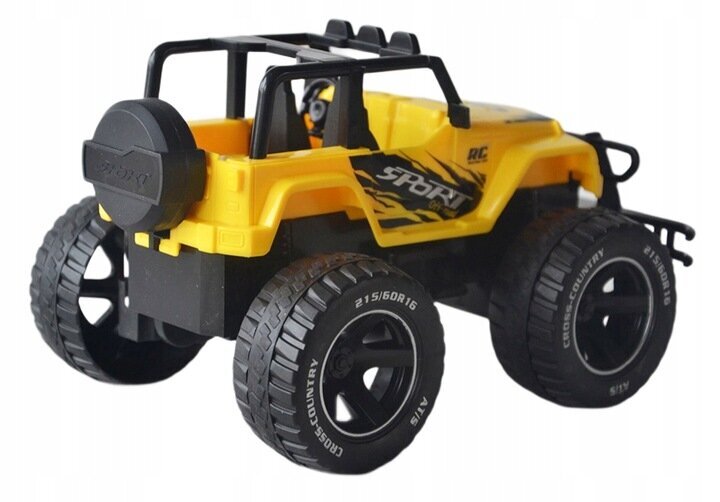 Nuotoliniu būdu valdomas automobilis XF, geltonas kaina ir informacija | Žaislai berniukams | pigu.lt