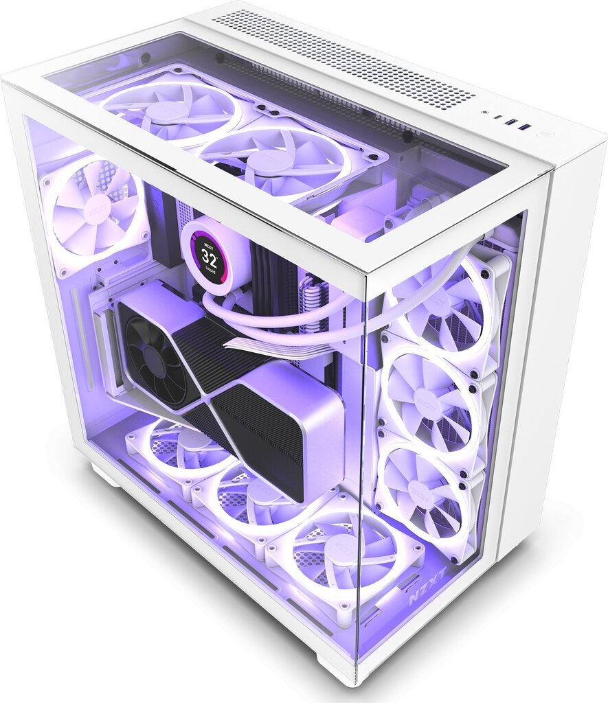 Nzxt H9 Elite Premium Dual kaina ir informacija | Korpusai | pigu.lt