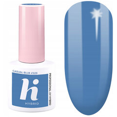 Hibridinis nagų lakas Hi 329 Casual Blue, 5 ml цена и информация | Лаки, укрепители для ногтей | pigu.lt