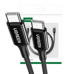 UGREEN Ugreen US557 Кабель USB-C на USB-C, 100 Вт, 5 А (черный) цена и информация | Кабели для телефонов | pigu.lt