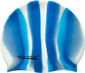 Шапочка для плавания Aqua Speed Bunt Blue/White цена и информация | Шапочки для плавания | pigu.lt