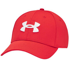 Czapka z daszkiem męska Under Armour Blitzing czerwona 1376700 600 цена и информация | Мужские шарфы, шапки, перчатки | pigu.lt