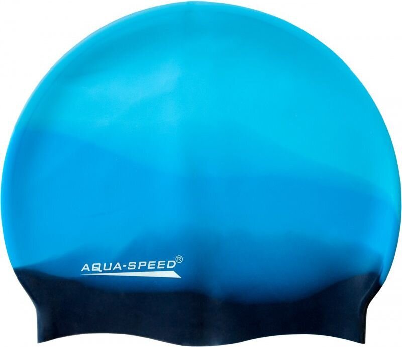 Plaukimo kepuraitė Aqua Speed Bunt, mėlyna/juoda цена и информация | Plaukimo kepuraitės | pigu.lt