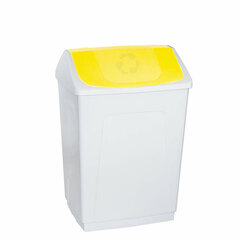 Мусорное ведро Denox Белый Жёлтый 55 L цена и информация | Набор акскссуаров для ванной | pigu.lt