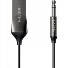 Ugreen Bluetooth 5.3 аудиоресивер USB-кабель аудиоадаптер AUX-разъем Space Gray (70601 CM309) цена и информация | Адаптеры, USB-разветвители | pigu.lt