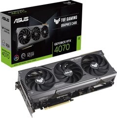 Asus TUF Gaming GeForce RTX 4070 12 ГБ GDDR6X (90YV0IZ1-M0NA00) цена и информация | Видеокарты (GPU) | pigu.lt