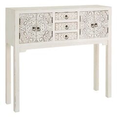Мебель для прихожей ORIENTE 95 x 26 x 90 cm Деревянный Белый DMF цена и информация | Столы-консоли | pigu.lt