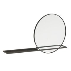 Настенное зеркало 90 x 10 x 50 cm Стеклянный Чёрный Металл цена и информация | Зеркала | pigu.lt