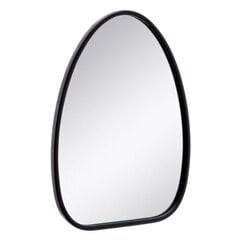 Настенное зеркало 52 x 2,5 x 68 cm Чёрный Металл цена и информация | Зеркала | pigu.lt