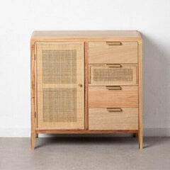 Мебель для прихожей с ящиками HONEY 80 x 40 x 82 cm Натуральный Деревянный ротанг цена и информация | Комоды | pigu.lt