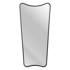 Настенное зеркало 40 x 2,8 x 40 cm Стеклянный Чёрный Алюминий цена и информация | Зеркала | pigu.lt