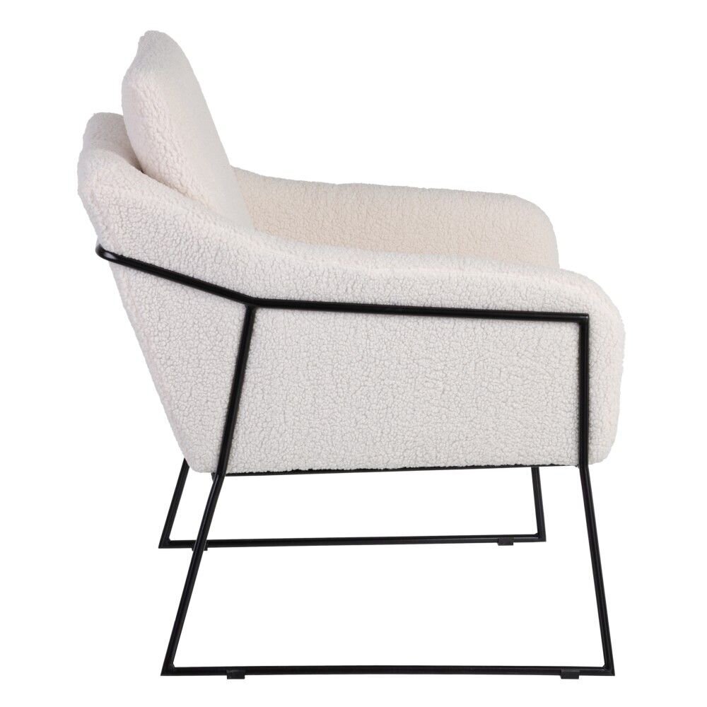 Fotelis 69x80x79cm, smėlio spalvos цена и информация | Svetainės foteliai | pigu.lt