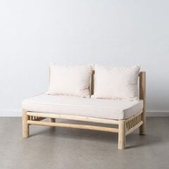 Двухместный диван AKAR 131 x 80 x 77,5 cm древесина тика цена и информация | Садовые стулья, кресла, пуфы | pigu.lt