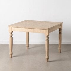 Обеденный стол 100 x 100 x 77 cm Натуральный древесина кипариса цена и информация | Кухонные и обеденные столы | pigu.lt
