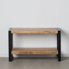Вспомогательный стол MANGO 100 x 40 x 60 cm Натуральный Чёрный Деревянный Железо цена и информация | Столы-консоли | pigu.lt