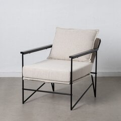Fotelis 69x79x82cm, smėlio spalvos kaina ir informacija | Svetainės foteliai | pigu.lt