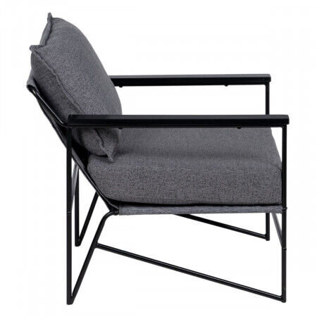 Fotelis 69x79 x82 cm, pilkas kaina ir informacija | Svetainės foteliai | pigu.lt