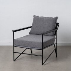 Fotelis 69x79 x82 cm, pilkas kaina ir informacija | Svetainės foteliai | pigu.lt