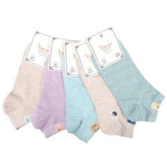 Trumpos kojinės moterims 1261-2, įvairių spalvų, 5 poros kaina ir informacija | Moteriškos kojinės | pigu.lt