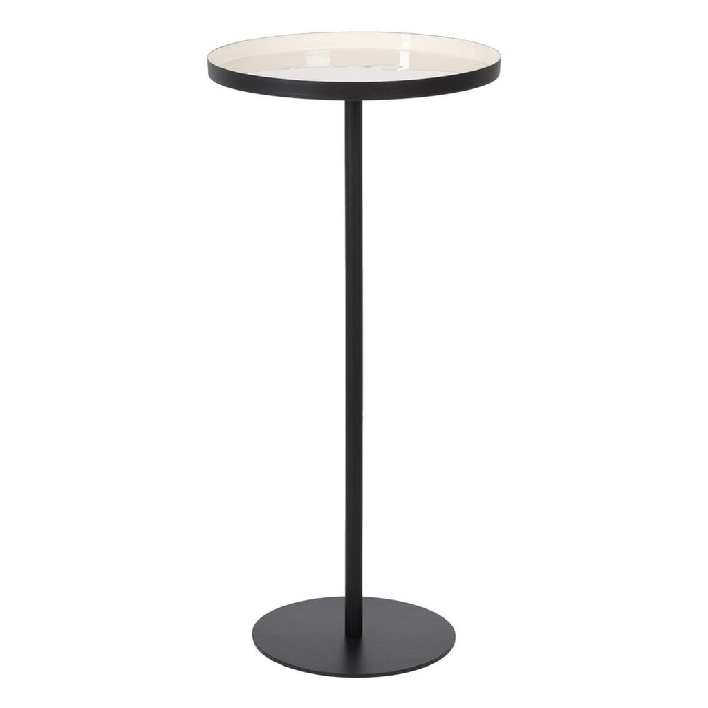 Šoninis staliukas, juodas/smėlio spalvos kaina ir informacija | Kavos staliukai | pigu.lt