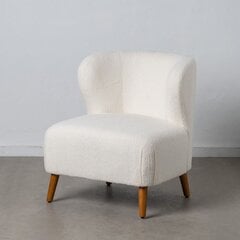 Fotelis, baltas/rudas kaina ir informacija | Svetainės foteliai | pigu.lt