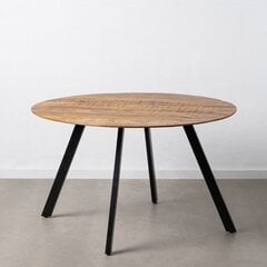 Обеденный стол, 70 x 110 x 77 см, коричневый и черный цена и информация | Кухонные и обеденные столы | pigu.lt