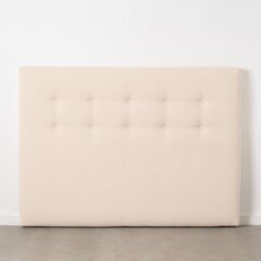 Изголовье кровати 165 x 8 x 125 cm Синтетическая ткань Бежевый цена и информация | Кровати | pigu.lt