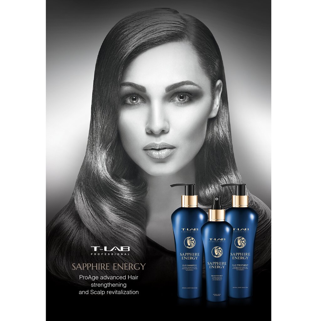 Rinkinys plaukų bei kūno priežiūrai T-LAB Professional: šampūnas, 300ml + kaukė, 300ml +prabangus kūno prausiklis, 300ml + kūno kremas, 300 ml kaina ir informacija | Priemonės plaukų stiprinimui | pigu.lt