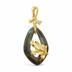 Серебряный кулон для женщин Bellus Domina Лягушка цена и информация | Женское колье | pigu.lt