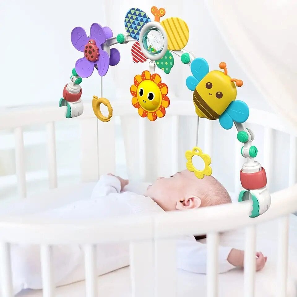 Žaislų lankas lovytei ir vežimėliui Huanger kaina ir informacija | Žaislai kūdikiams | pigu.lt