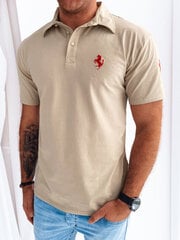 Marškinėliai vyrams, smėlio spalvos kaina ir informacija | Vyriški marškinėliai | pigu.lt