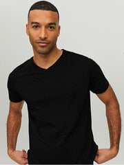 Мужская футболка JJEORGANIC Standard Fit 12156102 Черная цена и информация | Мужские футболки | pigu.lt