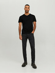 Мужская футболка JJEORGANIC Standard Fit 12156102 Черная цена и информация | Мужские футболки | pigu.lt
