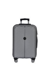 Vidutinis lagaminas Polina PS 02, M, pilkas kaina ir informacija | Lagaminai, kelioniniai krepšiai | pigu.lt
