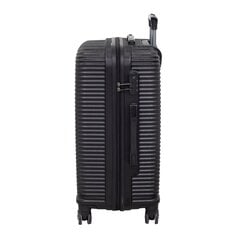 Vidutinis lagaminas Polina PS 02, M, juodas kaina ir informacija | Lagaminai, kelioniniai krepšiai | pigu.lt
