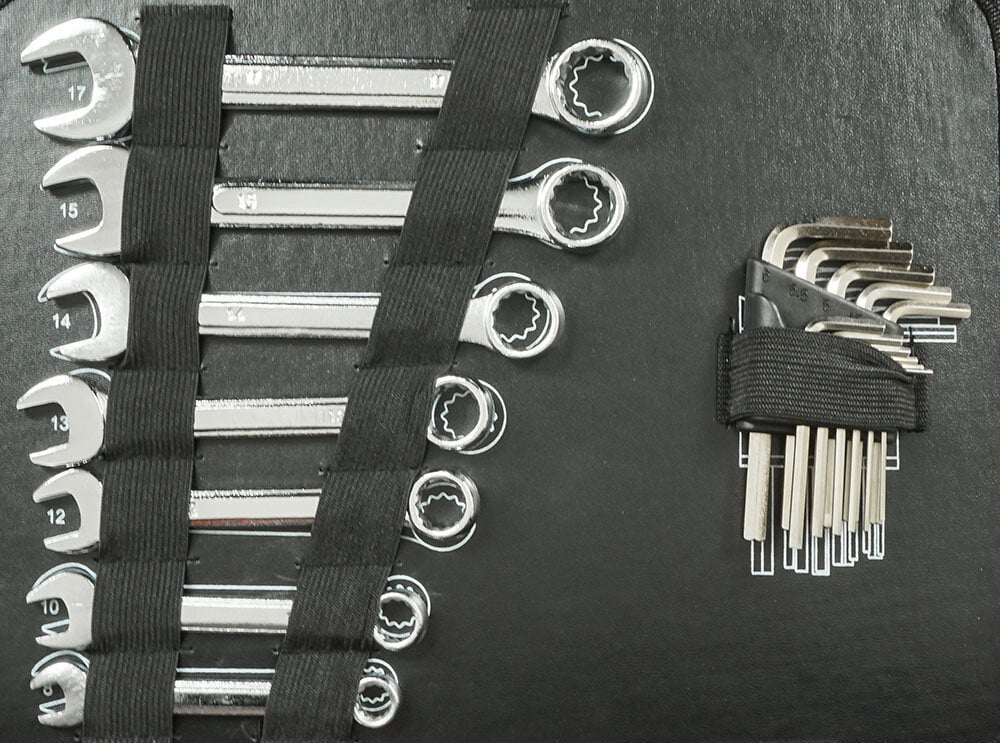 Įrankių rinkinys (90 vnt) aliuminiame lagamine Notig Tools kaina ir informacija | Mechaniniai įrankiai | pigu.lt