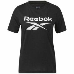 Reebok marškinėliai moterims S2026521, juodi kaina ir informacija | Sportinė apranga moterims | pigu.lt