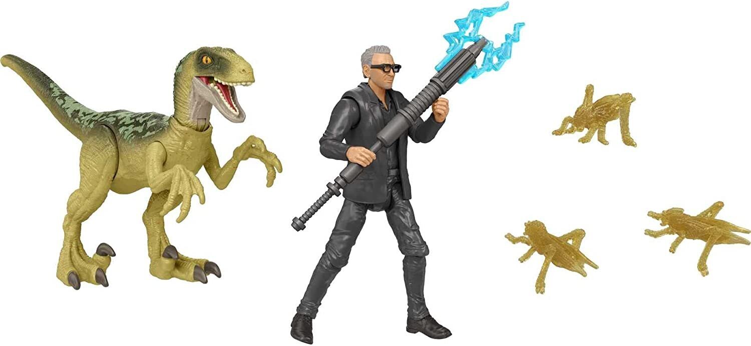 Figūrėlių rinkinys Dr. Ian Malcolm & Velociraptor Mattel Jurassic World HGP77 kaina ir informacija | Žaislai berniukams | pigu.lt