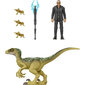 Figūrėlių rinkinys Dr. Ian Malcolm & Velociraptor Mattel Jurassic World HGP77 kaina ir informacija | Žaislai berniukams | pigu.lt