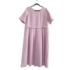 Платье из льна, длинное, розовое, Cleome цена и информация | Платья | pigu.lt