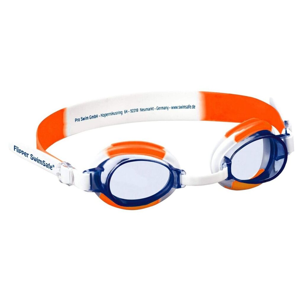 Plaukimo akiniai Flipper SwimSafe, orandžiniai kaina ir informacija | Plaukimo akiniai | pigu.lt