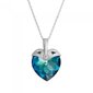 Kaklo papuošalas su Swarovski kristalais DiamondSky CupidII (Bermuda Blue) DS01K547 kaina ir informacija | Kaklo papuošalai | pigu.lt