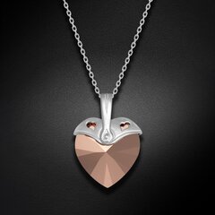 Серебряный кулон "Купидон (Rose Gold)" с кристаллами Swarovski™ DS01K549 цена и информация | Украшения на шею | pigu.lt