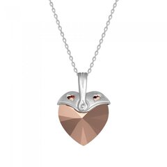 Серебряный кулон "Купидон (Rose Gold)" с кристаллами Swarovski™ DS01K549 цена и информация | Украшения на шею | pigu.lt