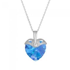 Серебряный кулон "Купидон (Aquamarine AB)" с кристаллами Swarovski™ DS01K550 цена и информация | Украшения на шею | pigu.lt