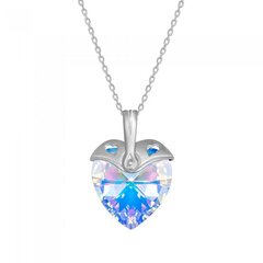 Серебряный кулон "Купидон (Aurora Borealis)" с кристаллами Swarovski™ DS01K555 цена и информация | Украшения на шею | pigu.lt