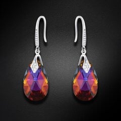 Серебряные серьги "Барокко III (Volcano)" с кристаллами Swarovski™ DS02A530 цена и информация | Серьги | pigu.lt