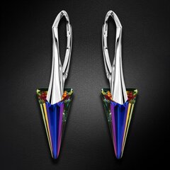 Серебряные серьги "Шип II (Volcano)" с кристаллами Swarovski™ DS02A535 цена и информация | Серьги | pigu.lt