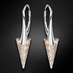 Серебряные серьги "Шип II (Rose Patina)" с кристаллами Swarovski™ DS02A537 цена и информация | Серьги | pigu.lt